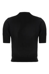 Black cotton polo shirt -  | High Quality Luxury Handbag Shop