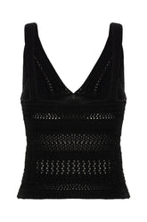 Black cotton top -  | High Quality Luxury Handbag Shop