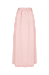 Pink stretch cotton skirt -  | High Quality Luxury Handbag Shop