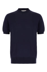 Midnight blue cotton blend t-shirt -  | High Quality Luxury Handbag Shop