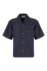 Midnight blue denim shirt -  | High Quality Luxury Handbag Shop