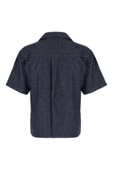 Midnight blue denim shirt -  | High Quality Luxury Handbag Shop