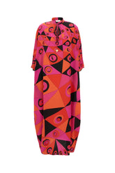 Printed silk long dress -  | High Quality Luxury Handbag Shop