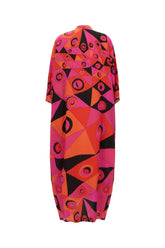 Printed silk long dress -  | High Quality Luxury Handbag Shop
