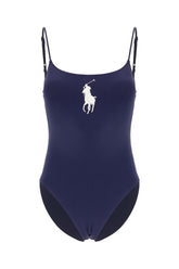 Navy blue stretch nylon swimsuit -  | High Quality Luxury Handbag Shop