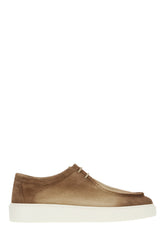 Camel suede lace-up shoes -  | High Quality Luxury Handbag Shop