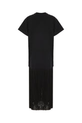 Black cotton oversize t-shirt -  | High Quality Luxury Handbag Shop
