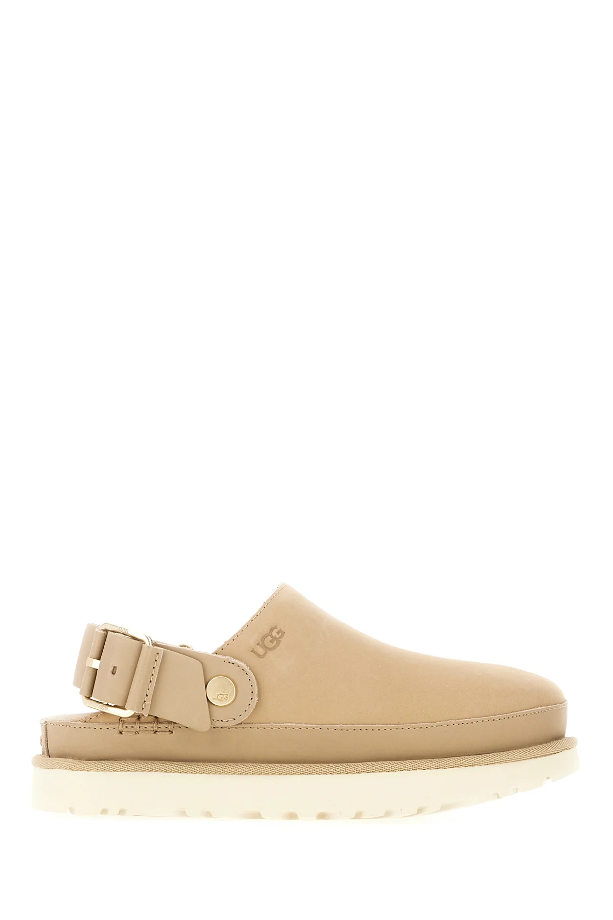 Beige suede Goldenstar Villa Clog slippers -  | High Quality Luxury Handbag Shop