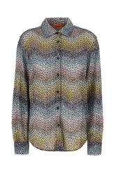 Embroidered viscose blend shirt -  | High Quality Luxury Handbag Shop