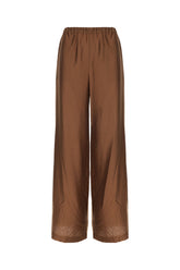 Chocolate lycra blend pants -  | High Quality Luxury Handbag Shop