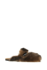 Brown shearling slippers -  | High Quality Luxury Handbag Shop