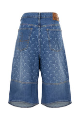 Printed denim bermuda shorts -  | High Quality Luxury Handbag Shop