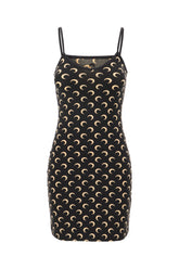 Printed stretch nylon mini dress -  | High Quality Luxury Handbag Shop