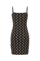 Printed stretch nylon mini dress -  | High Quality Luxury Handbag Shop