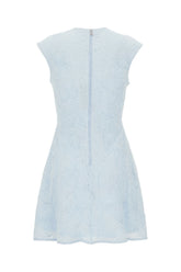 Powder blue stretch polyester dress -  | High Quality Luxury Handbag Shop