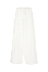 White poplin wide-leg -  | High Quality Luxury Handbag Shop