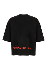Black cotton t-shirt -  | High Quality Luxury Handbag Shop
