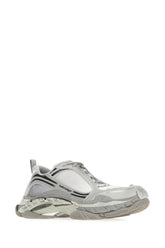 Grey polyester and polyurethane Triple S 2 sneakers -  | High Quality Luxury Handbag Shop