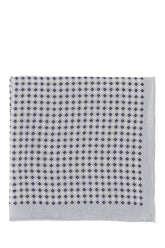 Embroidered linen blend pocket square -  | High Quality Luxury Handbag Shop