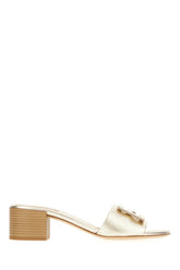 Gold leather Baguette mules -  | High Quality Luxury Handbag Shop
