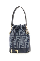 Embellished denim mini Mon Tresor bucket bag -  | High Quality Luxury Handbag Shop
