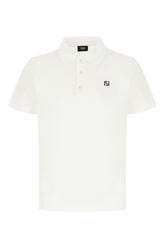 White piquet polo shirt -  | High Quality Luxury Handbag Shop
