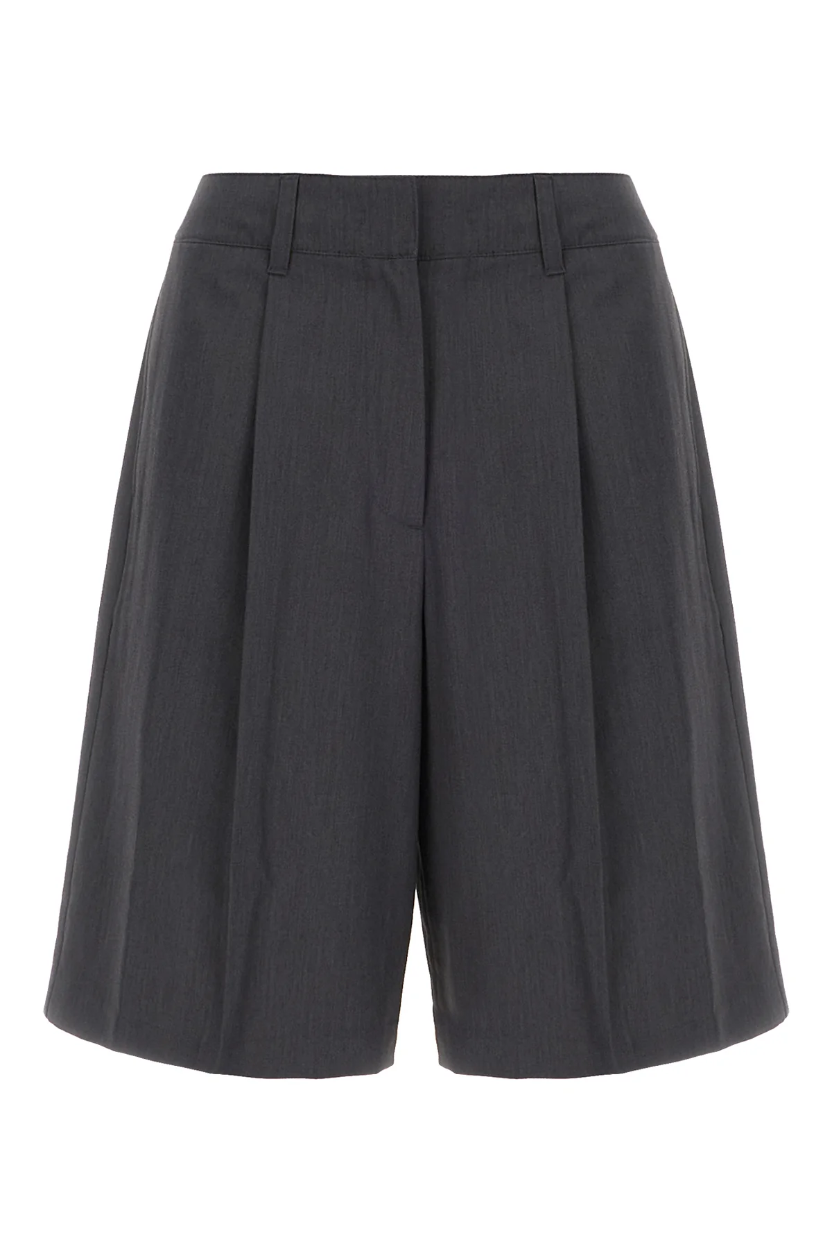 Charcoal polyester blend bermuda shorts -  | High Quality Luxury Handbag Shop