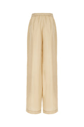 Beige lyocell pant -  | High Quality Luxury Handbag Shop