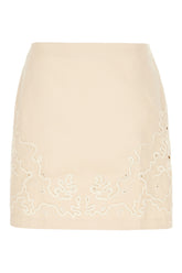 Beige cotton skirt -  | High Quality Luxury Handbag Shop