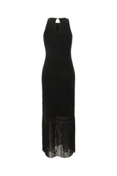 Black viscose blend dress -  | High Quality Luxury Handbag Shop