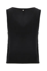 Black viscose blend top -  | High Quality Luxury Handbag Shop
