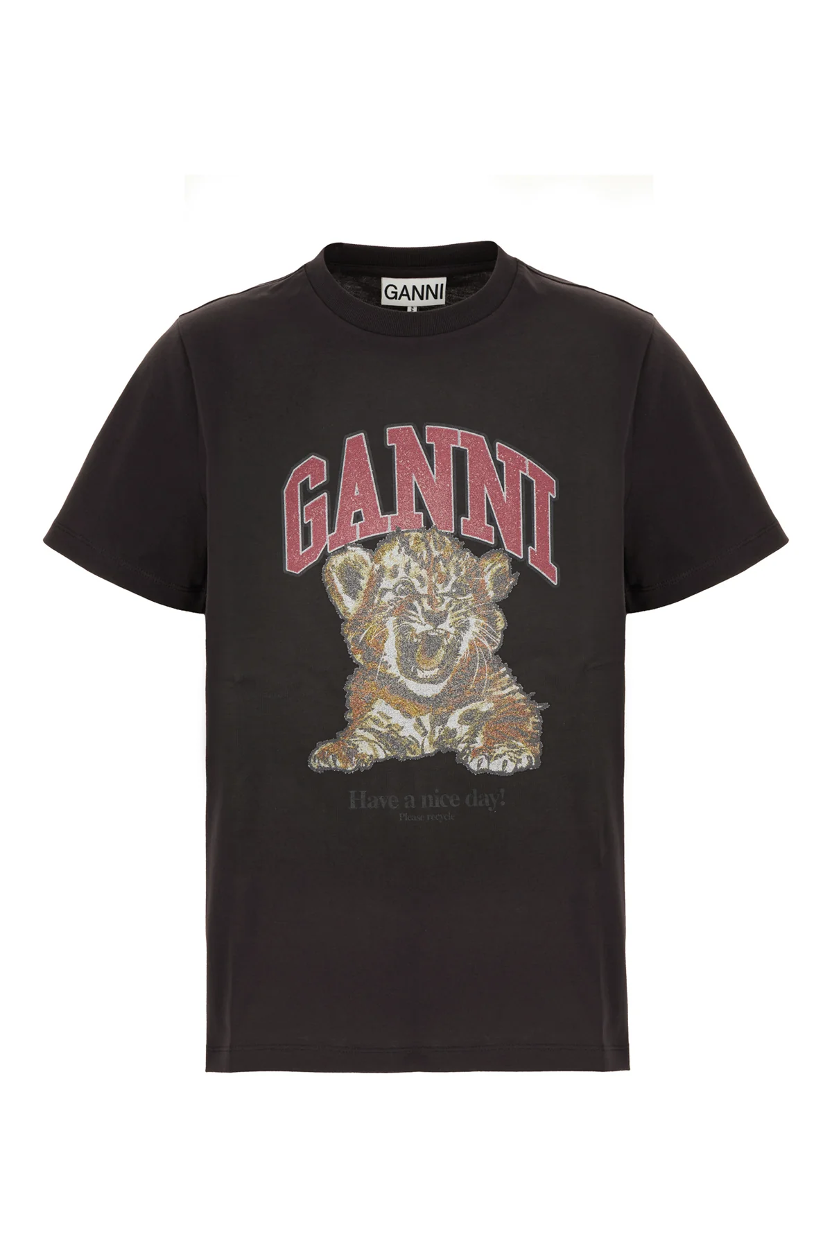 T-shirt in cotone ardesia -  | High Quality Luxury Handbag Shop