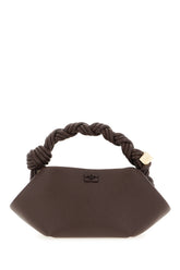 Aubergine synthetic leather small Bou handbag -  | High Quality Luxury Handbag Shop
