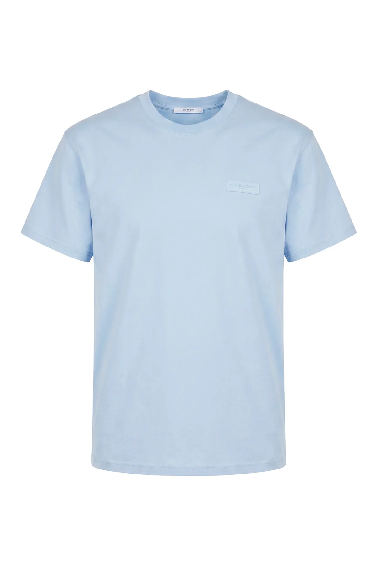 Light blue cotton t-shirt -  | High Quality Luxury Handbag Shop