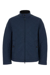 Navy blue nylon padded jacket -  | High Quality Luxury Handbag Shop