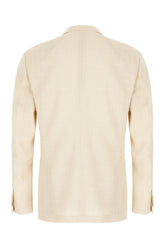 Beige wool blend blazer -  | High Quality Luxury Handbag Shop