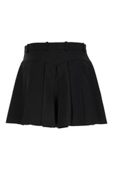 Black wool blend shorts -  | High Quality Luxury Handbag Shop
