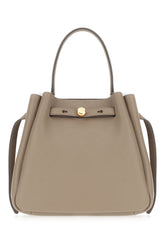 Dove grey leather Romy handbag -  | High Quality Luxury Handbag Shop