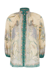 Multicolored cotton blend blouse -  | High Quality Luxury Handbag Shop