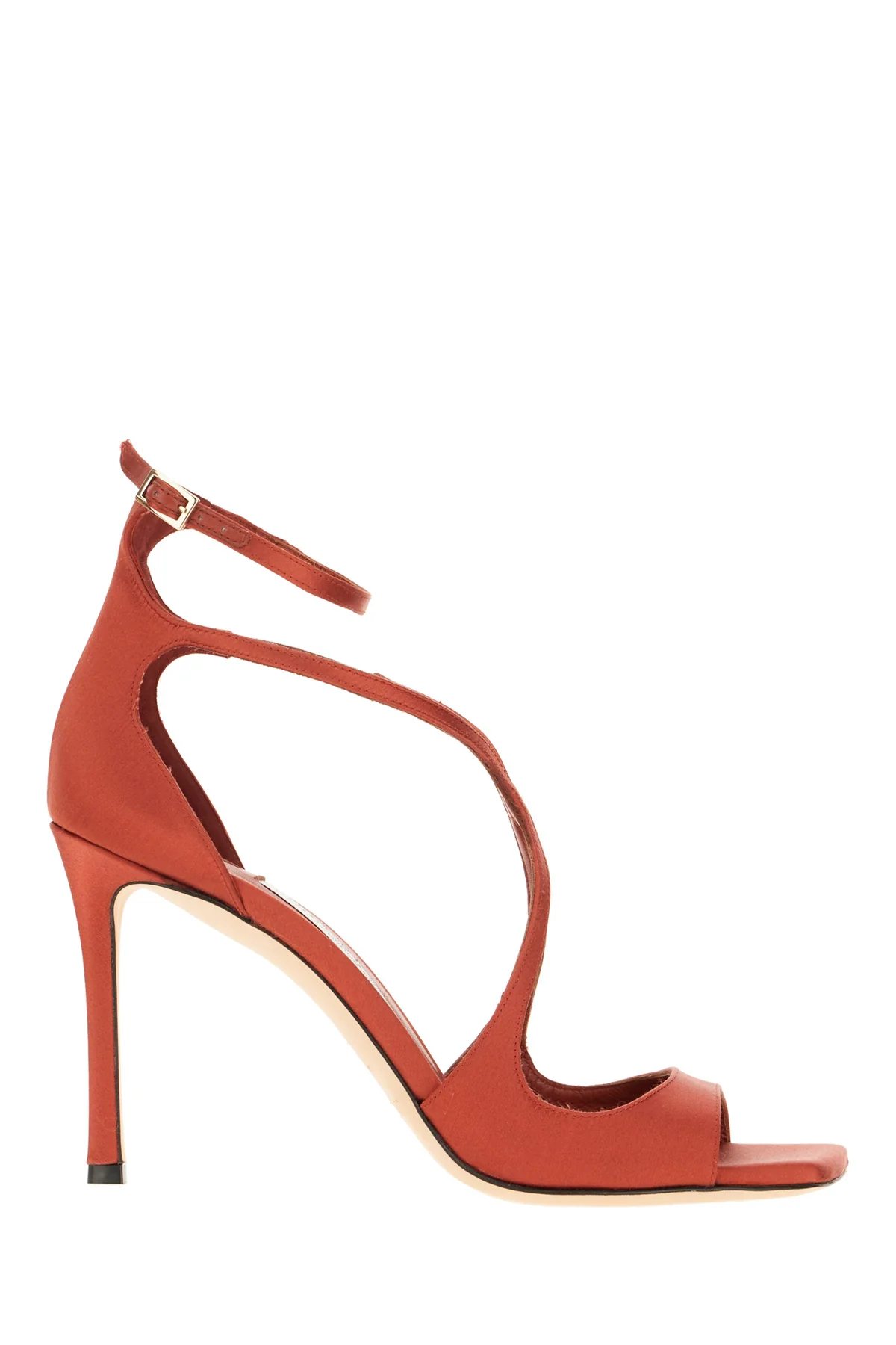 Brick leather Azia sandals -  | High Quality Luxury Handbag Shop