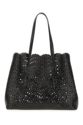 Black leather Mina 37  handbag -  | High Quality Luxury Handbag Shop