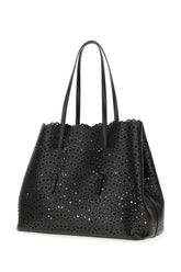 Black leather Mina 37  handbag -  | High Quality Luxury Handbag Shop