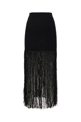 Black viscose blend skirt -  | High Quality Luxury Handbag Shop