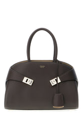 Chocolate leather medium Hug handbag -  | High Quality Luxury Handbag Shop