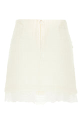 Cream polyester blend mini skirt -  | High Quality Luxury Handbag Shop