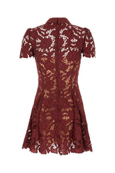 Burgundy laces dress -  | High Quality Luxury Handbag Shop