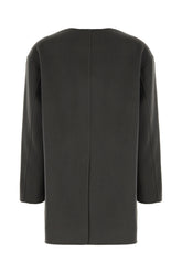 Dark grey wool coat -  | High Quality Luxury Handbag Shop