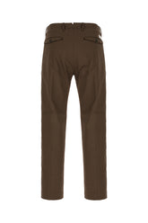 Brown stretch cotton pants -  | High Quality Luxury Handbag Shop