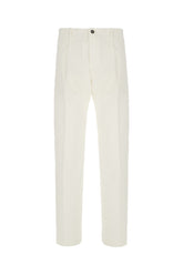 Ivory stretch cotton pants -  | High Quality Luxury Handbag Shop