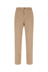 Biscuit stretch cotton pants -  | High Quality Luxury Handbag Shop
